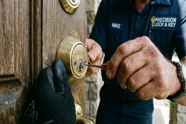 Broken key extraction service from a door lock cylinder