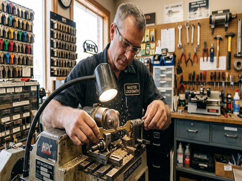 High-security Grade 1 deadbolt — the standard BSIS-licensed locksmiths install